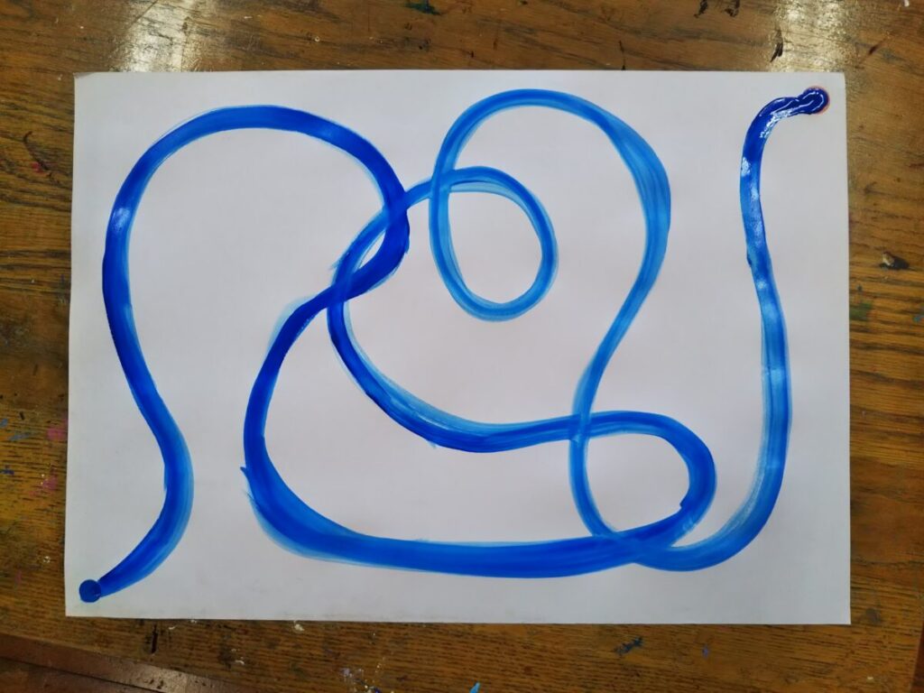 線を描いた画像